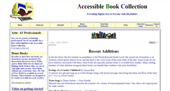 Desktop Screenshot of accessiblebookcollection.org