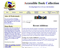 Tablet Screenshot of accessiblebookcollection.org